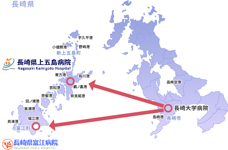 画像：長崎県地図